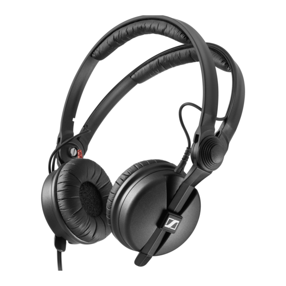 Sennheiser HD 25 Instrucciones Para El Uso
