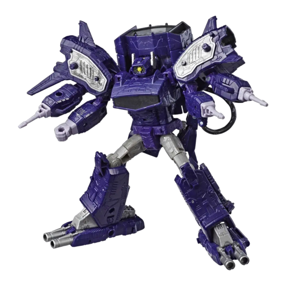 Hasbro Transformers Siege War for Cybertron Trilogy Leader Class Shockwave Instrucciones De Montaje