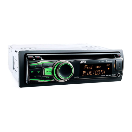 JVC KD-S88BT Manual De Instrucciones