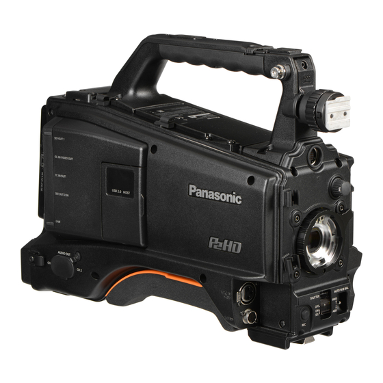 Panasonic AJ-PX380G Instrucciones De Funcionamiento