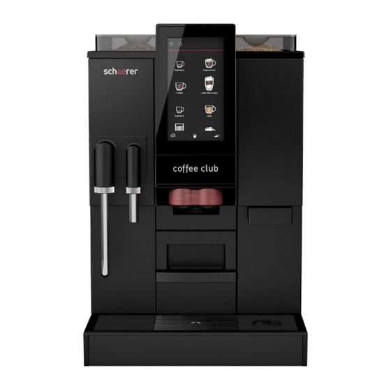 Schaerer Coffee Club Manual De Instrucciones