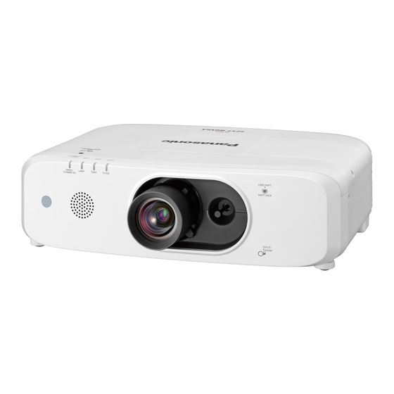 Panasonic PT-EZ57 Instrucciones De Operación
