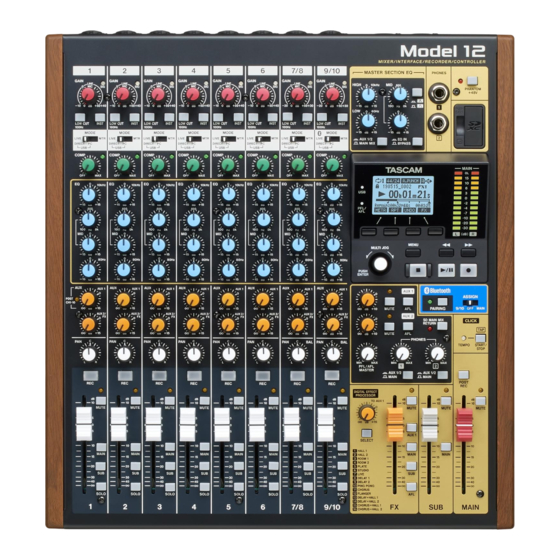 Tascam Model 12 Manuales