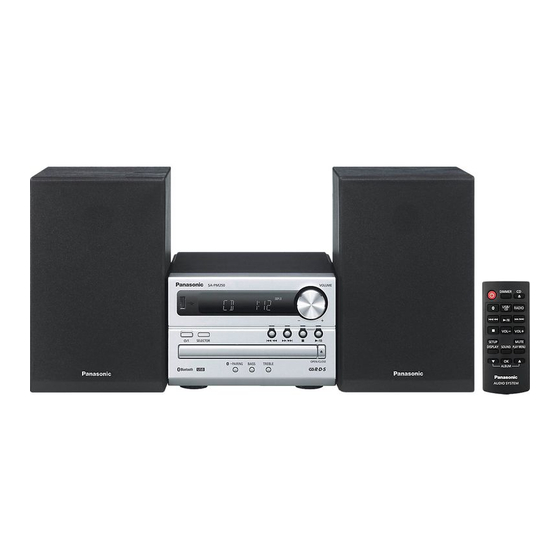 Panasonic SC-PM251 Instrucciones De Funcionamiento