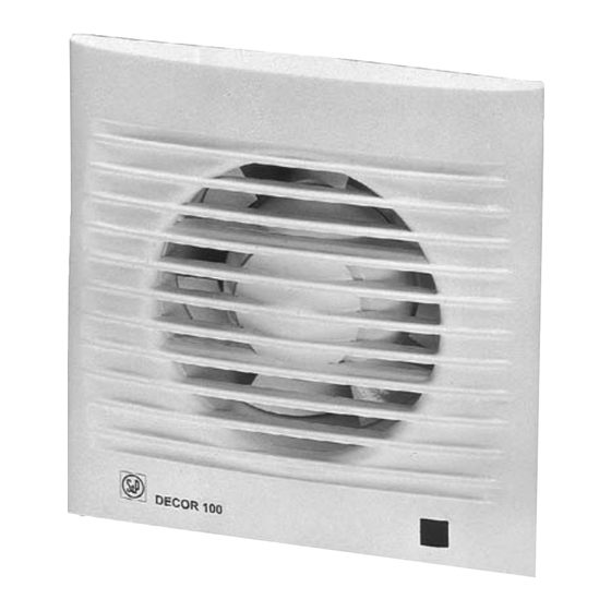 S&P DECOR-100 Instrucciones De Uso