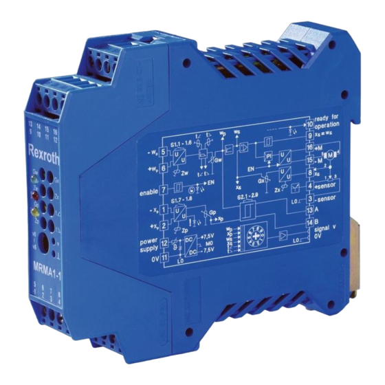 Bosch Rexroth VT-MRMA1-1 Guia Del Usuario