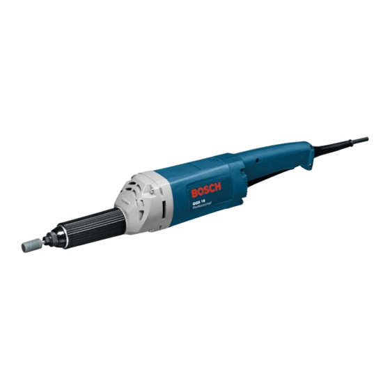 Bosch GGS 16 Professional Manual Original