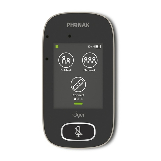 Phonak Roger Touchscreen Mic Guía Rápida De Instalación