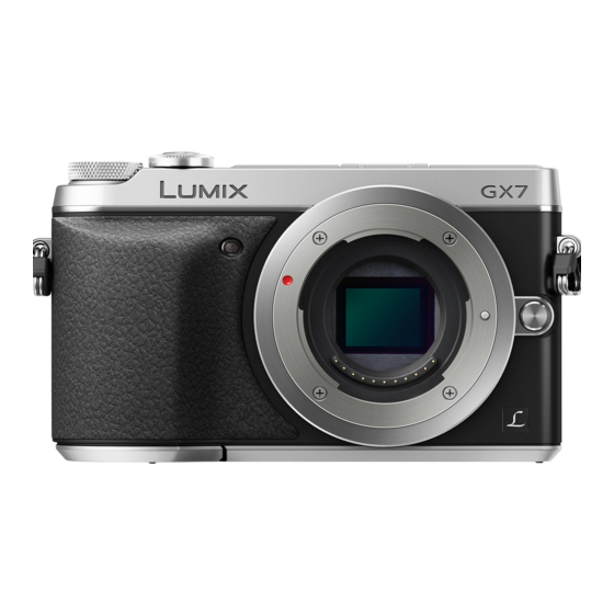 Panasonic Lumix DMC-GX7C Instrucciones De Funcionamiento