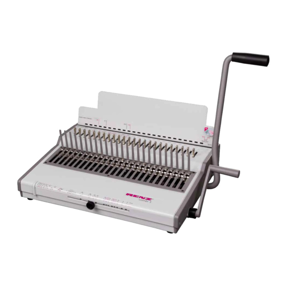 Renz Combi S Manual De Instrucciones