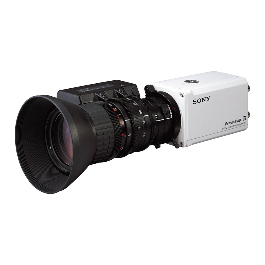 Sony DXC-990P Manual De Instrucciones