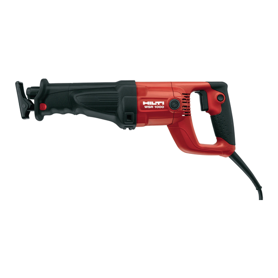 Hilti WSR 1000 Manuales