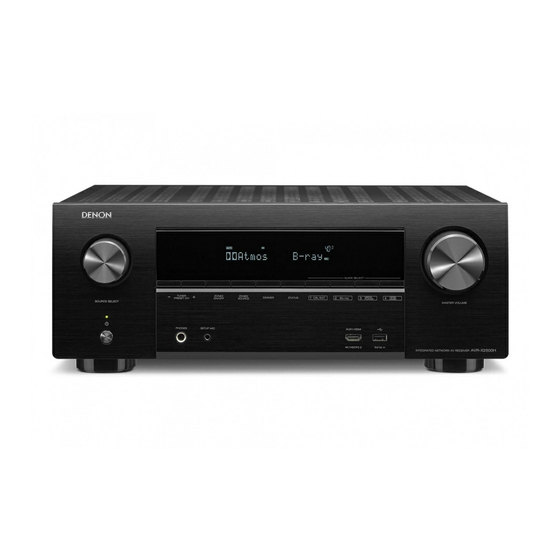 Denon AVR-X2500H Manual Del Usuario