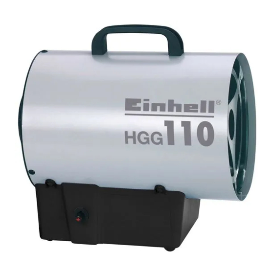 EINHELL HGG 110 Niro Manual De Instrucciones