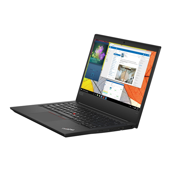 Lenovo ThinkPad E490 Guia Del Usuario