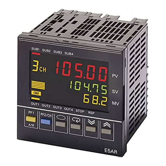 Omron E5AR Hoja De Instrucciones