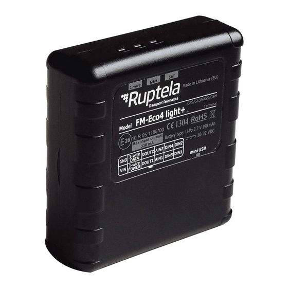 RUPTELA FM-Eco4 light 3G Manuales