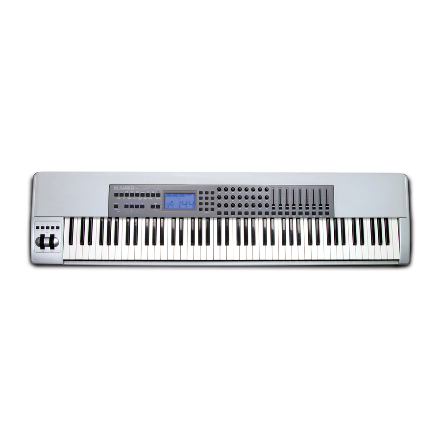 M-Audio Keystation Pro 88 Guia Del Usuario