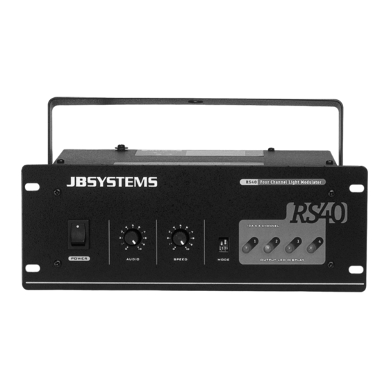 JB Systems Light RS 40 Manuales