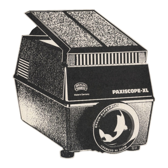 Braun PAXISCOPE-XL Instrucciones De Manejo