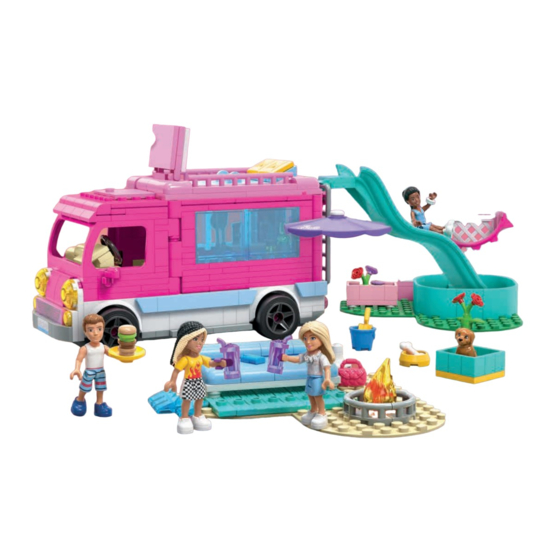 Mega BARBIE DREAM CAMPER ADVENTURE Manual De Instrucciones