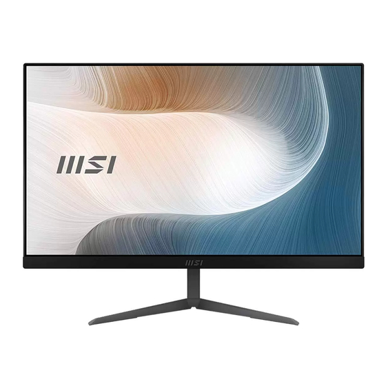 MSI Modern AM241 Manual Del Usuario