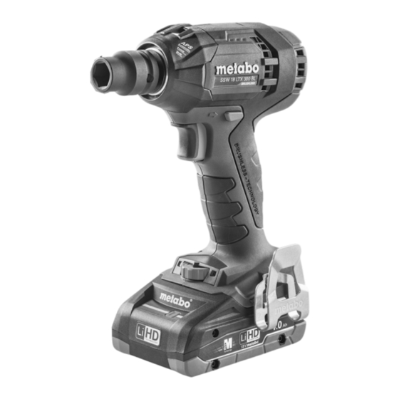 Metabo SSD 18 LTX 200 BL Instrucciones De Manejo