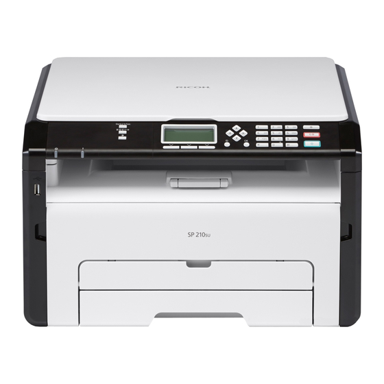 Ricoh SP 210 Guia De Instalacion