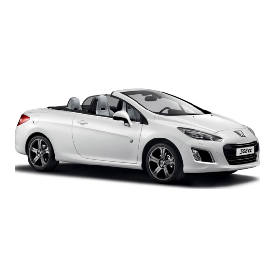 PEUGEOT 308 CC Manual Del Usuario