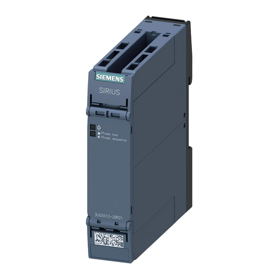 Siemens SIRIUS 3UG5 Manual De Producto