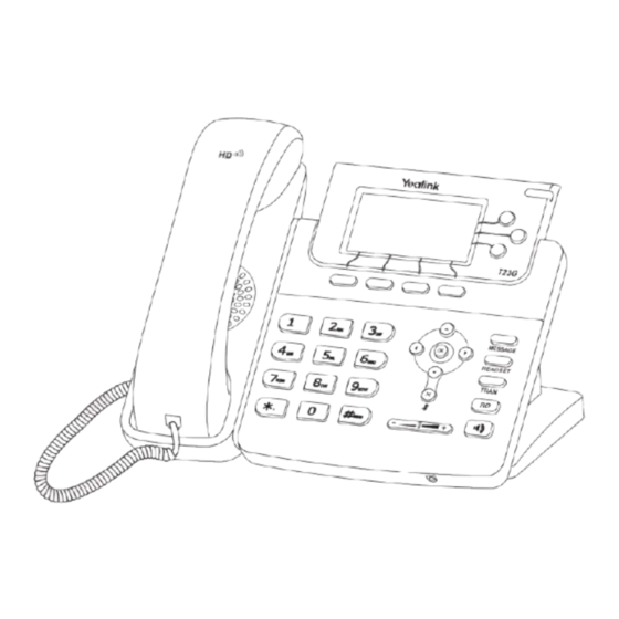 Yealink SIP-T23P Manual Del Usuario