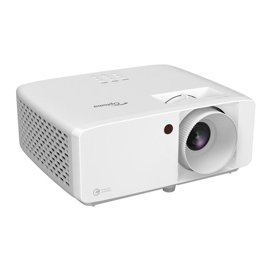 Optoma ZH520 Manual Del Usuario