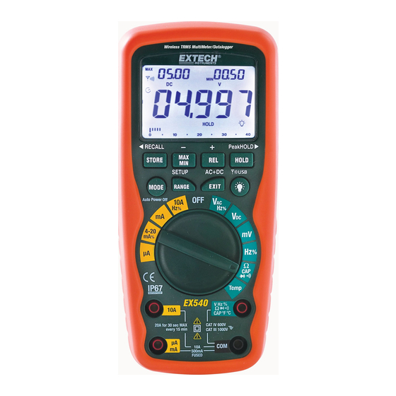 Extech Instruments EX540 Manual Del Usuario