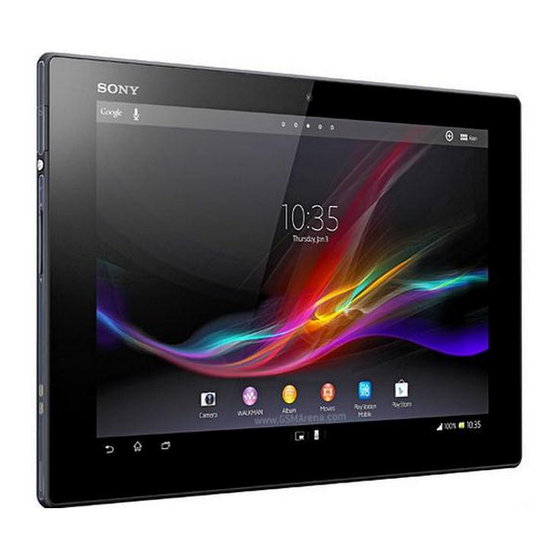 Sony Xperia Tablet Z Guia Del Usuario