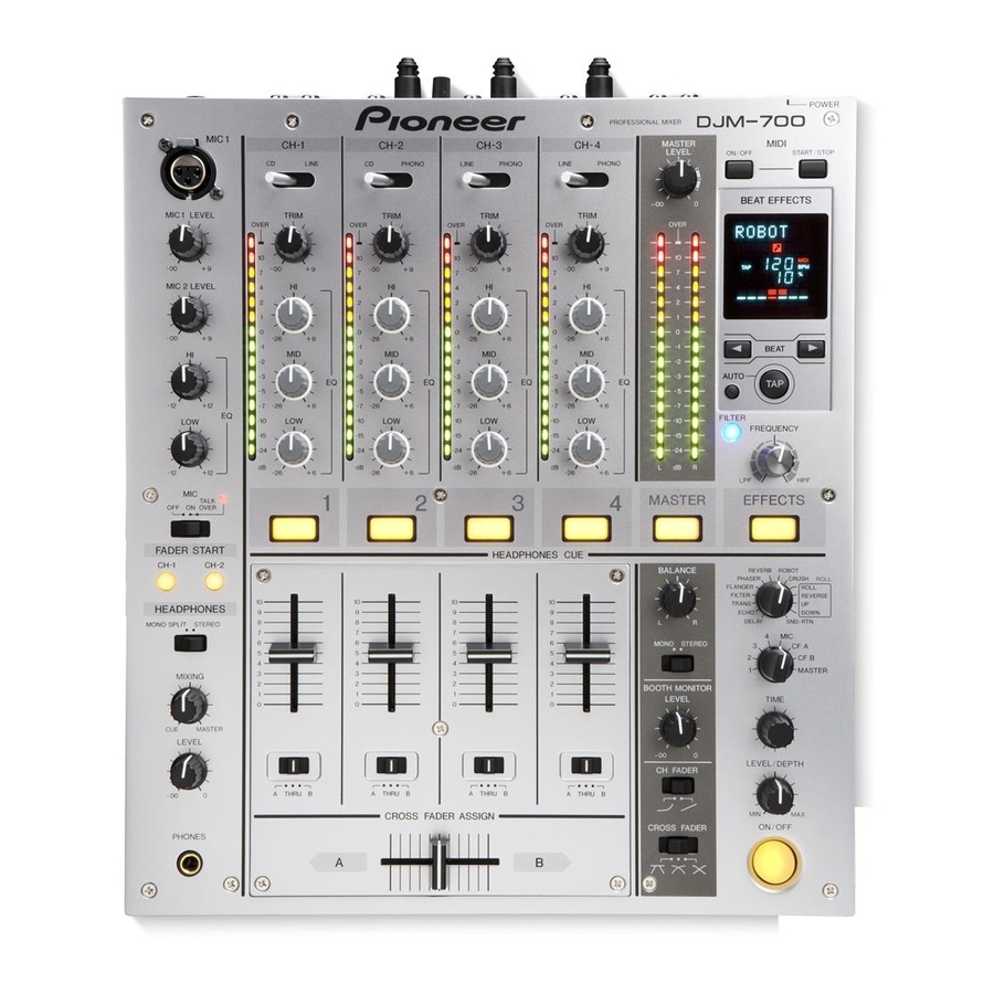 Pioneer DJM-700-S Manual De Instrucciones
