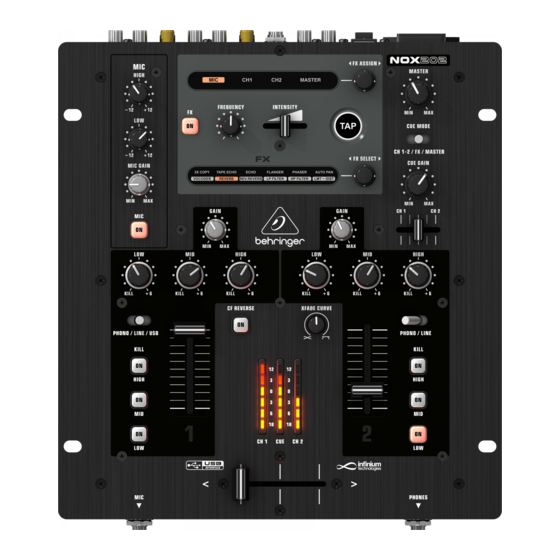 Behringer NOX202 Manual Del Usuario