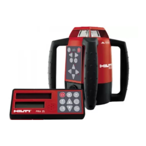 Hilti PR 25 Manual De Instrucciones