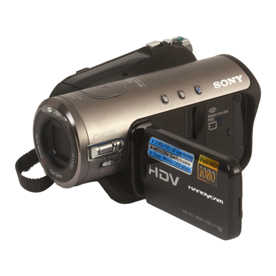 Sony HANDYCAM HDR-HC3 Guía De Operaciónes