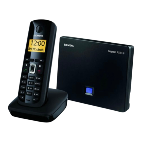 Siemens GIGASET A580 IP Instructivo De Configuración