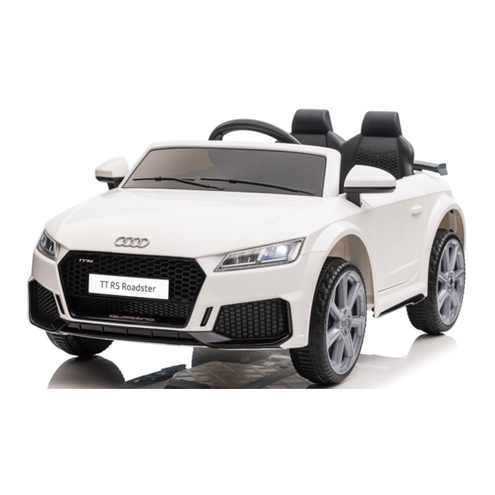 HOMCOM Audi TT RS Roadster Ride On Manuales