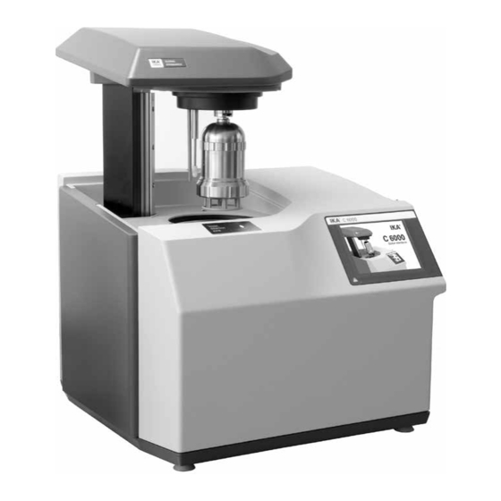 IKA C 6000 global standards Instrucciones De Uso