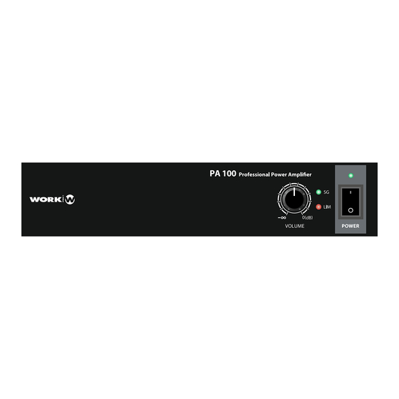 Work Pro PA 100 Manual De Uso