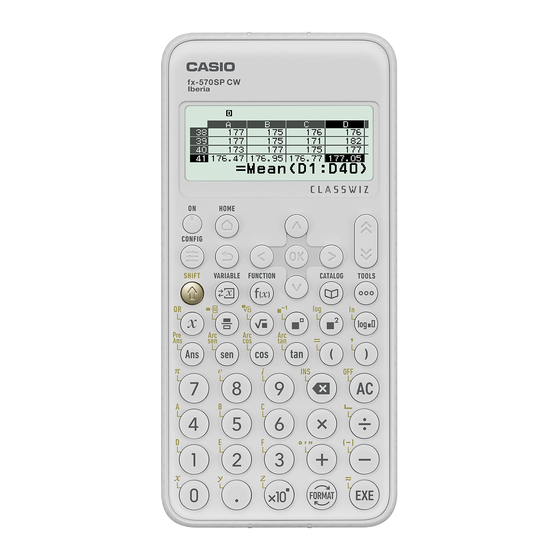 Casio fx-570SP X II Manuales