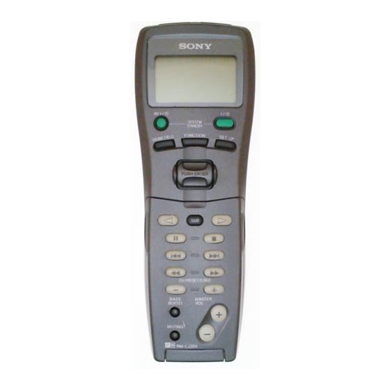 Sony RM-LJ304 Manual De Instrucciones