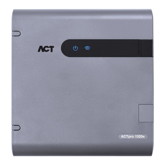 Vanderbilt ACTpro 1520e Instrucciones De Instalación Y Funcionamiento