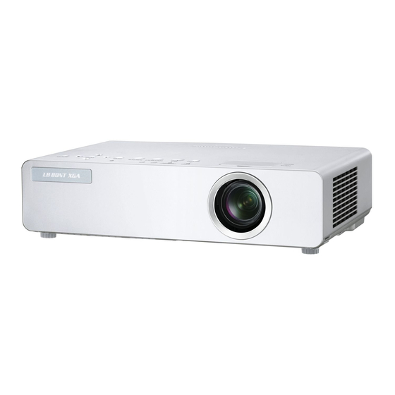 Panasonic PT-LB80NTE Instrucciones De Funcionamiento