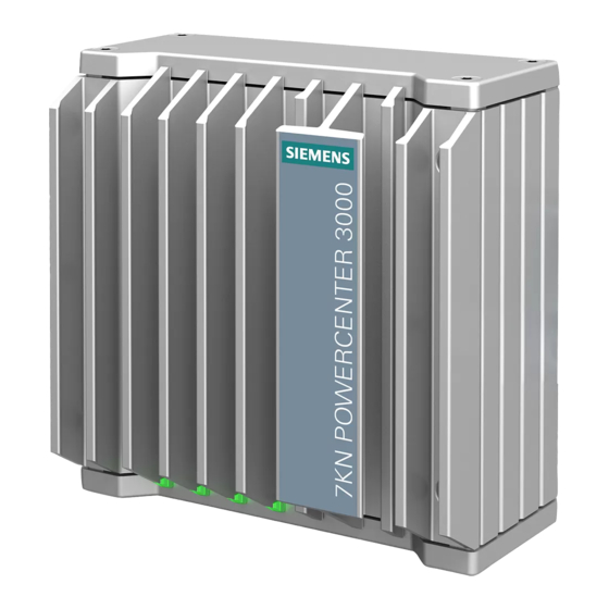 Siemens SENTRON 7KN POWERCENTER 3000 Manuales