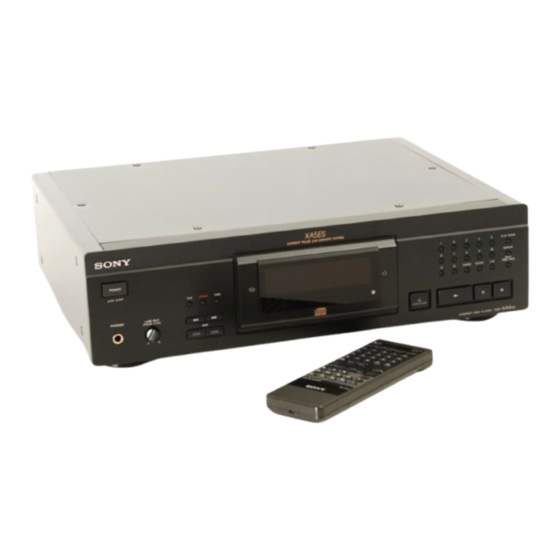 Sony CDP-XA7ES Manual De Instrucciones