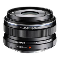 Olympus M.ZUIKO DIGITAL 17mm f1.8 Manual De Instrucciones