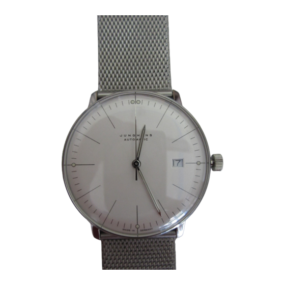 Junghans j800.1 Manual De Instrucciones